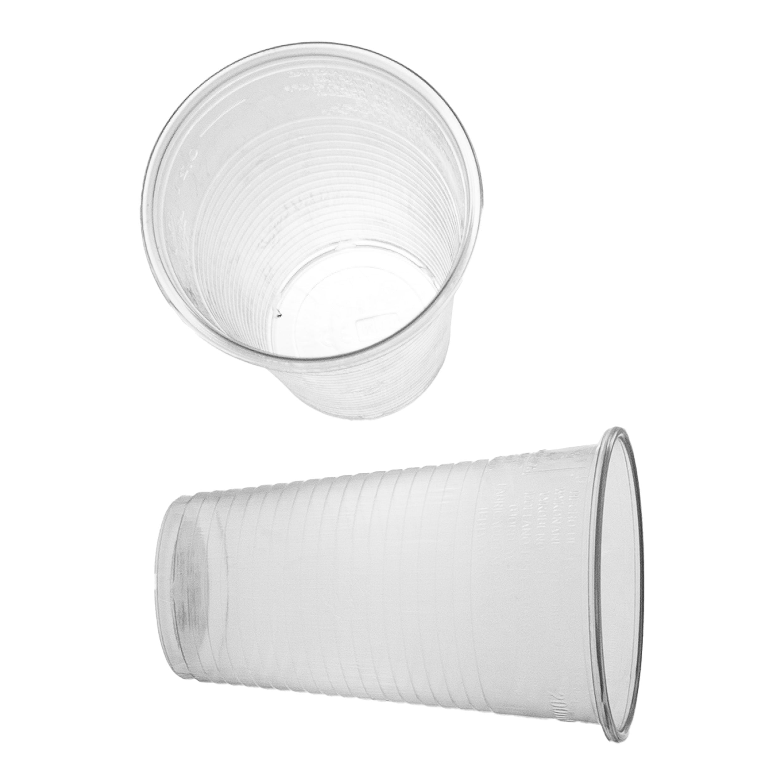 trinkbecher einweg 200ml Ø7cm Plastikbecher 0,2L transparent PP