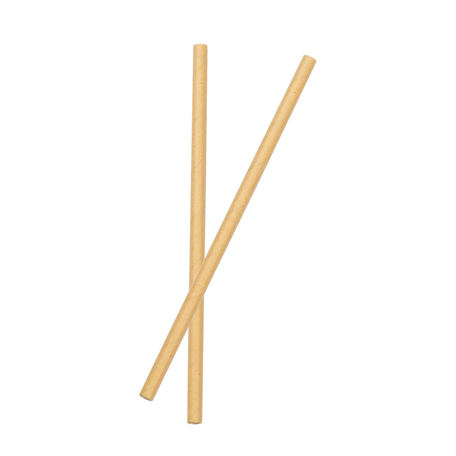 trinkhalme Ø 8 mm 240 mm aus kraftpapier Braun Papierstrohhalme