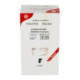 Bamboo zahnstocher holz 65mm (Ø2mm) Tooth Pick gehüllt (paper wrapped)